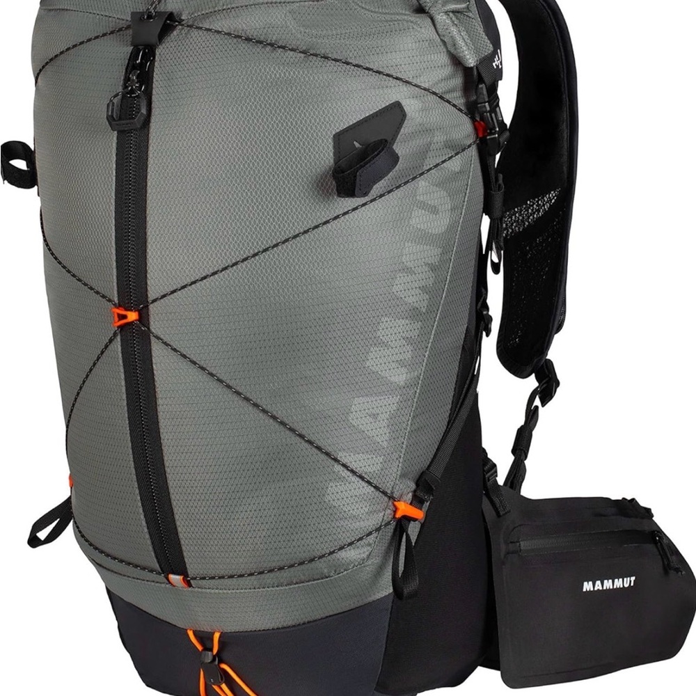 Mammut Women’s Backpack in Gray and Black with Orange Accents